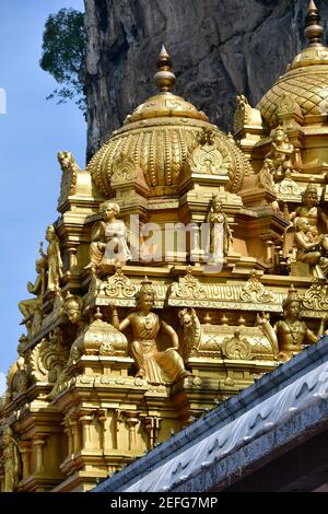 Sri Venkatachalapathi & Alamelu Hindu Temple inside the Batu Caves complex, Kuala Lumpur, Malaysia, Southeast Asia Stock Photo