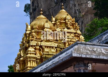 Sri Venkatachalapathi & Alamelu Hindu Temple inside the Batu Caves complex, Kuala Lumpur, Malaysia, Southeast Asia Stock Photo