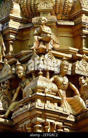 Sri Venkatachalapathi & Alamelu Hindu Temple inside the Batu Caves complex, Kuala Lumpur, Malaysia, Southeast Asia Stock Photo