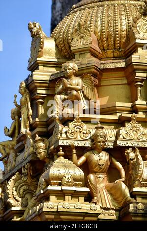 Sri Venkatachalapathi & Alamelu Hindu Temple inside the Batu Caves complex, Kuala Lumpur, Malaysia, Southeast Asia Stock Photo