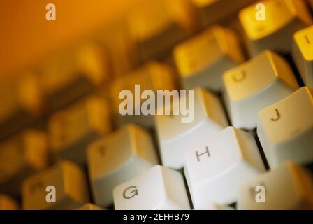 Close up of a computer keyboard Stock Photo