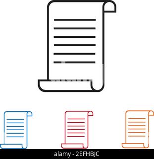 Documents icon stock vector illustration flat design Stock Vector