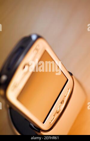 High angle view of a personal data assistant Stock Photo