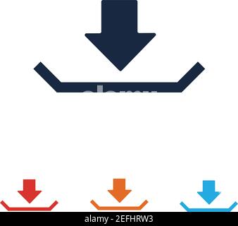 Download icon vector symbol illustration design template Stock Vector