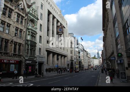 The former Daily Telegraph building on Fleet Street in London, UK Stock Photo