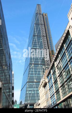 122 Leadenhall Street, informally known as The Cheesegrater, in London, UK Stock Photo
