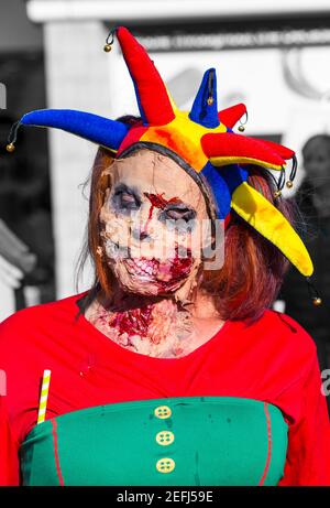 Poole zombie festival at Poole, Dorset UK in October Stock Photo