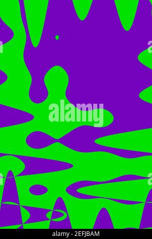 dark purple and bright green abstract background Stock Photo