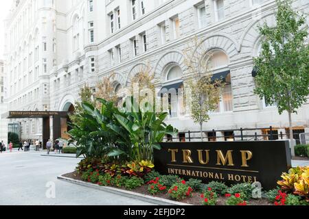 Trump International Hotel in Washington DC on Pennsylvania avenue, in the old Post Office building Stock Photo