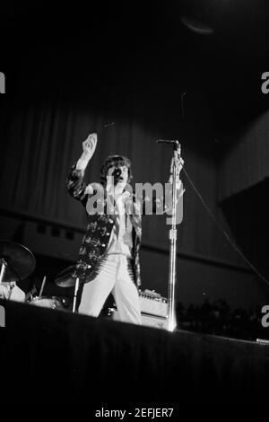 The Rolling Stones with Brian Jones  performing live at The Cow Palace in San Francisco, CA USA on July 26, 1966.  Photo © Kevin Estrada / Media Punch Stock Photo