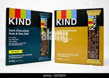 KIND healthy snacks Stock Photo