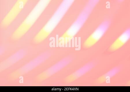 Defocused lights abstract background.Multicolored rainbow background. Background with stripes of different colors.Pink background. Soft focus. Selecti Stock Photo
