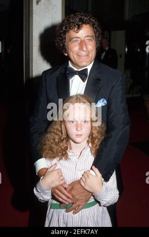 Tony Bennett With His Daughter Antonia 1983 Credit: Ralph Dominguez/MediaPunch Stock Photo