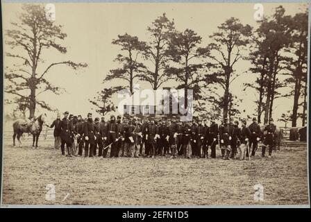 Officers of 2d Rhode Island Infantry Stock Photo