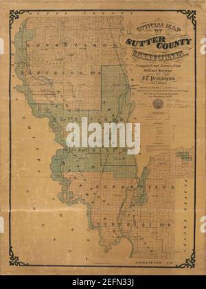 Map of Sutter in California Stock Photo - Alamy