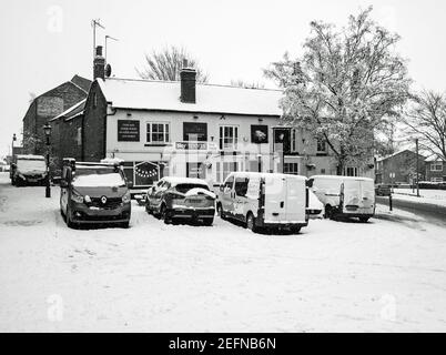 The Blue Bell Pub in Rothwell Kettering District Northamptonshire UK. Stock Photo