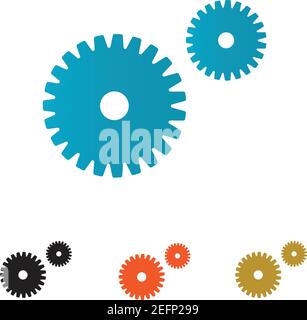 Gear Logo Template vector icon illustration design Stock Vector