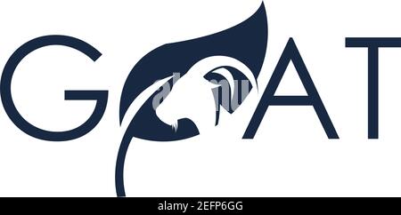 Goat Logo Template vector icon illustration design Stock Vector