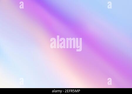 Holographic foil blurred abstract background for trendy design. Fantasy colorful card. Holographic sparkly cover with soft pastel colors Stock Photo