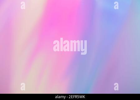 Holographic foil blurred abstract background for trendy design. Fantasy colorful card. Holographic sparkly cover with soft pastel colors Stock Photo