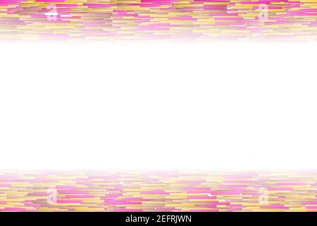 Hand drawn multicolor canvas with horizontal lines. Embroidery ornament on white background. Colored thread pattern. Vector Handmade grunge texture Stock Vector