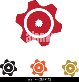 Gear Logo Template vector icon illustration design Stock Vector