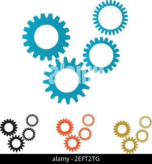 Gear Logo Template vector icon illustration design Stock Vector