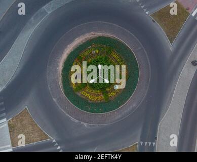 aerial view of Old Street roundabout London EC1 Stock Photo - Alamy
