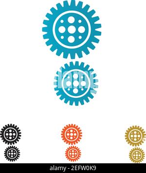 Gear Logo Template vector icon illustration design Stock Vector
