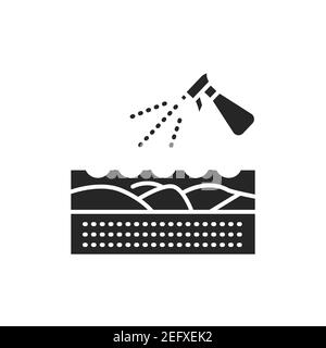 Splashing soil color line icon. Pictogram for web page, mobile app, promo. Editable stroke. Stock Vector