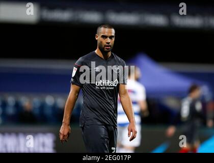 London, UK. 18th Feb, 2021. 17th February 2021; The Kiyan Prince Foundation Stadium, London, England; English Football League Championship Football, Queen Park Rangers versus Brentford; Winston Reid of Brentford Credit: Action Plus Sports Images/Alamy Live News Stock Photo