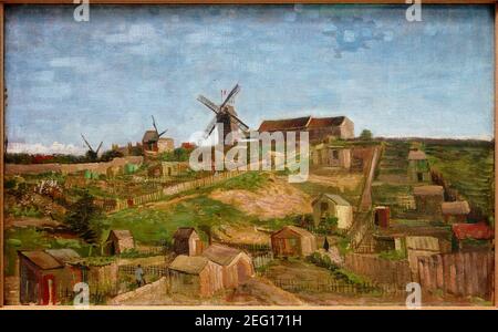 Otterloo kroller muller van gogh butte montmartre. Stock Photo