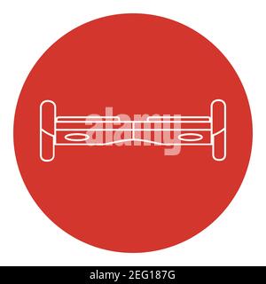 Line art style gyroscope icon. Hoverboard icon with round frame. Stock Vector