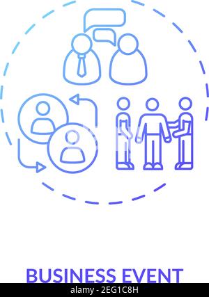 Conference participants linear icon concept. Conference participants ...