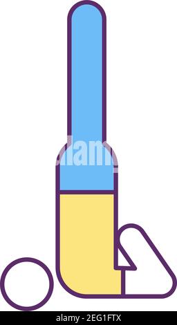 Balance training RGB color icon Stock Vector