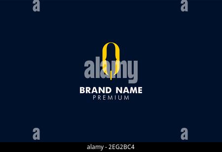 Letter Q Power Logo Vector Template suitable for energy business product brand Stock Vector