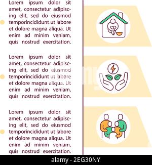 Clean energy solutions concept icon with text Stock Vector