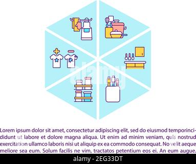 Decluttering tips concept icon with text Stock Vector