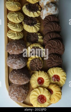 gingerbread sweets, airy cakes on background  Stock Photo