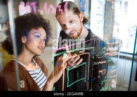 Technology software programming develop idea people concept Stock Photo