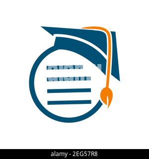 Graduation hat icon isolated on white background from graduation and education collection. Vector illustration EPS.8 EPS.10 Stock Vector