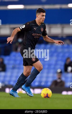 Liverpool, United Kingdom, 17th February 2021. Manchester City's Rodri. Credit: Anthony Devlin/Alamy Live News Stock Photo