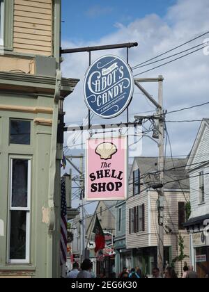 Daytime image taken in Provincetown's Commercial Street. Stock Photo