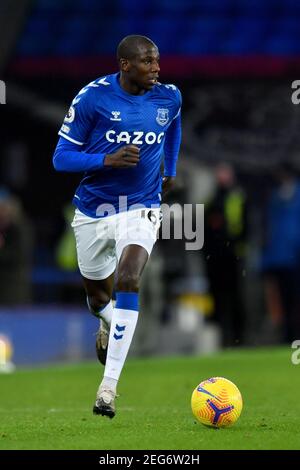 Liverpool, United Kingdom, 17th February 2021. Everton’s Abdoulaye Doucoure. Credit: Anthony Devlin/Alamy Live News Stock Photo