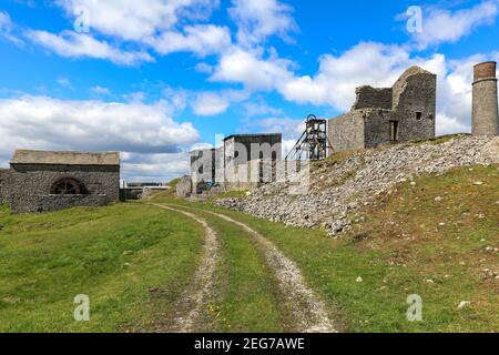 The Magpie Mine, a well-preserved disused lead mine, Sheldon, Derbyshire, England, UK Stock Photo