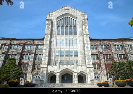 Seoul, south Korea - November 05, 2018 : Welch-Ryang Auditorium in Ewha Womans University. Stock Photo