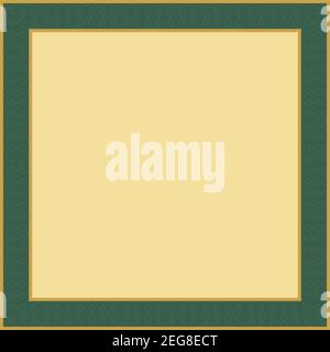 A golden text box frame background image. Stock Vector