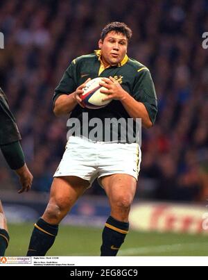 OLLIE LE ROUX SOUTH AFRICA RU 24 October 1999 Stock Photo - Alamy