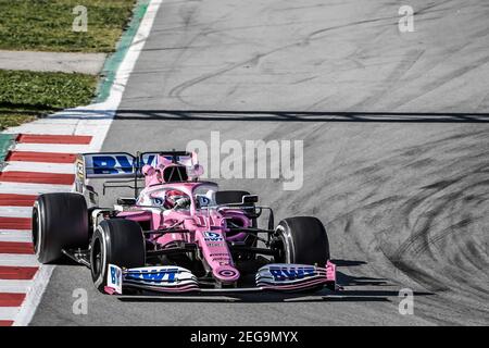 11 PEREZ Sergio (mex), Racing Point F1 RP20, actionN during the second session of the Formula 1 Pre-season testing 2020 from February 26 to 28, 2020 on the Circuit de Barcelona-Catalunya, in Montmelo, Barcelona, Spain - Photo Eric Vargiolu / DPPI Stock Photo