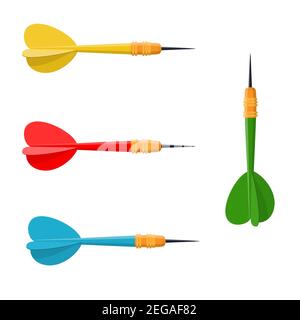 Darts arrow icon Stock Vector